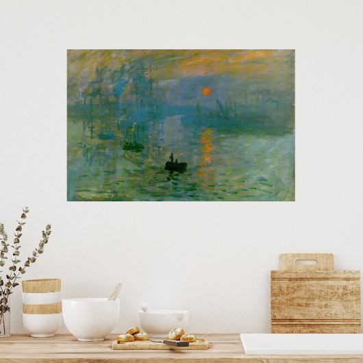 Monet "Impression, Sunrise" Kunstdruckerei Poster (Küche)