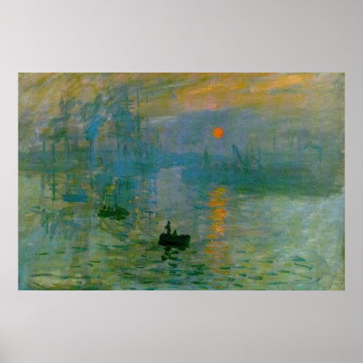 Monet "Impression, Sunrise" Kunstdruckerei Poster (Vorne)