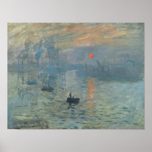 Monet, Impression, Sunrise Poster