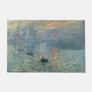 Monet Impression Sunrise Soleil Levant Malerei Fußmatte