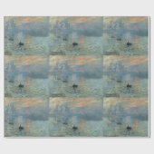 Monet Impression Sunrise Soleil Levant Malerei Geschenkpapier (Flach)