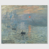Monet Impression Sunrise Soleil Levant Malerei Geschenkpapier (Flach)