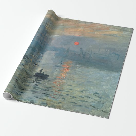 Monet Impression Sunrise Soleil Levant Malerei Geschenkpapier (Ungerollt)