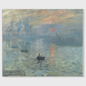 Monet Impression Sunrise Soleil Levant Malerei Geschenkpapier (Flach)