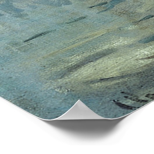 Monet Impression Sunrise Soleil Levant Malerei Poster (Ecke)