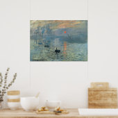 Monet Impression Sunrise Soleil Levant Malerei Poster (Küche)