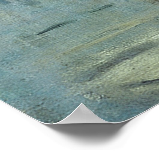 Monet Impression Sunrise Soleil Levant Malerei Poster (Ecke)