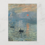 Monet Impression Sunrise Soleil Levant Malerei Postkarte<br><div class="desc">Impressionistische Landschaftsmalerei von Claude Monet - Klassische Meisterwerke - Claude Monets Serie zur Naturmalerei - Eindruck Sonnenaufgang - Soleil Levant</div>