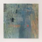 Monet Impression Sunrise Soleil Levant Malerei Puzzle (Horizontal)