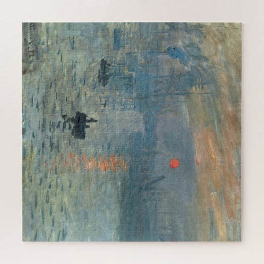 Monet Impression Sunrise Soleil Levant Malerei Puzzle (Horizontal)