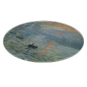 Monet Impression Sunrise Soleil Levant Malerei Schneidebrett (Ecke)