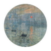 Monet Impression Sunrise Soleil Levant Malerei Schneidebrett (Vorderseite)