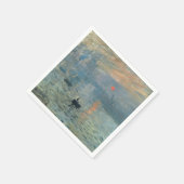 Monet Impression Sunrise Soleil Levant Malerei Serviette (Ecke)