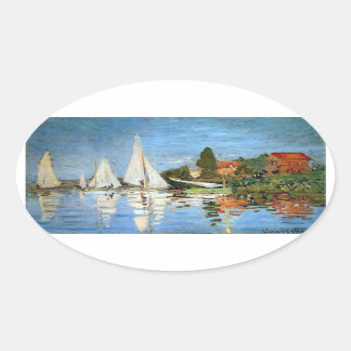 Monet Impressionismus Boote Sticker