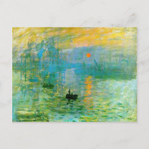 Monet Impressionismus Sunrise Postcard Postkarte