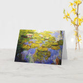 Monet Inspiriert Lily Pads Karte (Gelbe Blume)