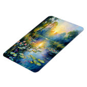 Monet Inspiriert Lily Pond bei Sonnenaufgang Impre Magnet (Linke Seite)