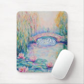 Monet Inspiriert Wasser Lilien und Brücke Mousepad (Mit Mouse)