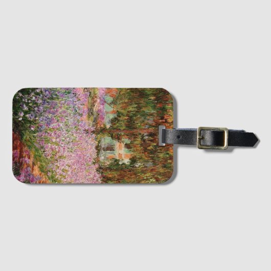 Monet - Ire im Monet-Garten Gepäckanhänger (Vorderseite (Horizontal))