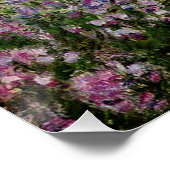 Monet - Ire im Monet-Garten Poster (Ecke)
