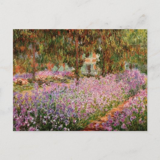 Monet - Ire im Monet-Garten Postkarte (Vorderseite)