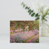 Monet - Ire im Monet-Garten Postkarte (Stehend Vorderseite)
