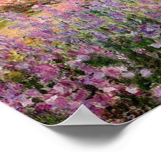 Monet - Ire in Monet's Garden Poster (Ecke)
