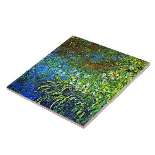 Monet - Iris am See Rose Pond Fliese (Seite)