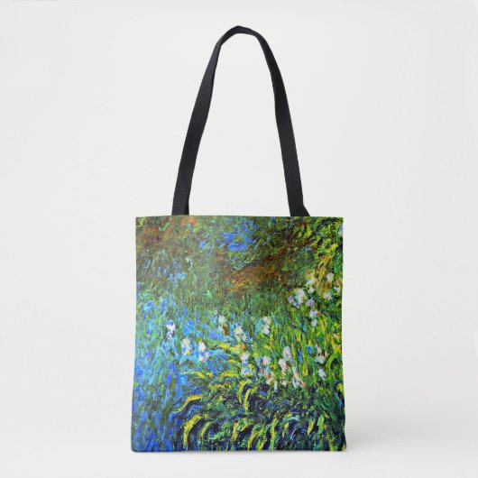 Monet - Iris an der Meeresmauer Tasche (Vorderseite)