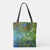 Monet - Iris an der Meeresmauer Tasche (Rückseite)
