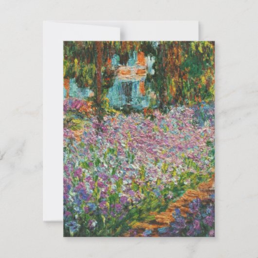 Monet Iris Einladungen (Vorderseite)