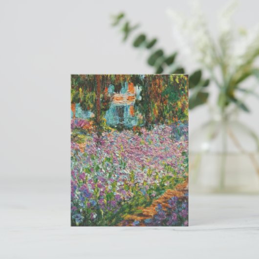 Monet Iris Einladungen (Stehend Vorderseite)