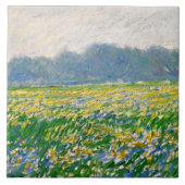 Monet - Iris field at Giverny Fliese (Vorderseite)