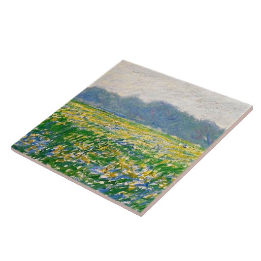 Monet - Iris field at Giverny Fliese (Seite)
