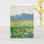 Monet - Iris field at Giverny Karte (Gelbe Blume)