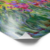 Monet Iris Garden at Giverne Foto Print (Ecke)