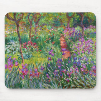 Monet Iris Garden at Giverny Mouse Pad Mousepad