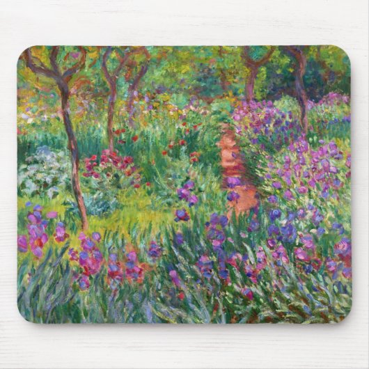 Monet Iris Garden at Giverny Mouse Pad Mousepad (Vorne)