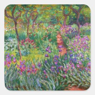 Monet Iris Garden at Giverny Stickers
