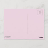 Monet Iris Garden Design mit rosa Hintergrund Postkarte (Rückseite)