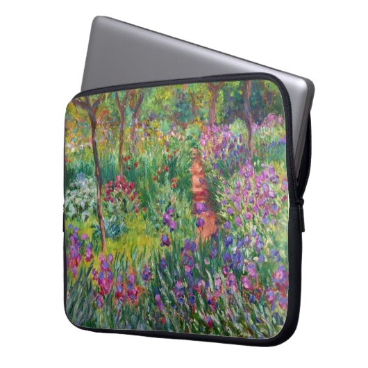 Monet Iris Garden - Giverny Laptop Sleeve (Vorderseite Links)