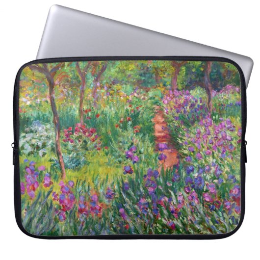 Monet Iris Garden - Giverny Laptop Sleeve (Vorderseite)