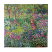 Monet Iris Garden - Giverny Tile Fliese (Vorderseite)