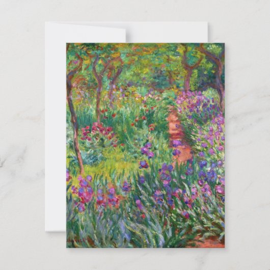 Monet Iris-Garten in Giverny Einladungen (Vorderseite)