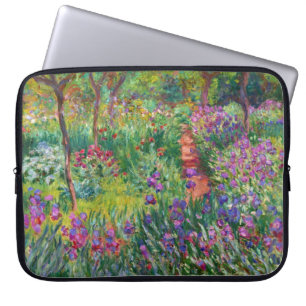 Monet Iris Garten in Giverny Laptop Hülle Laptopschutzhülle