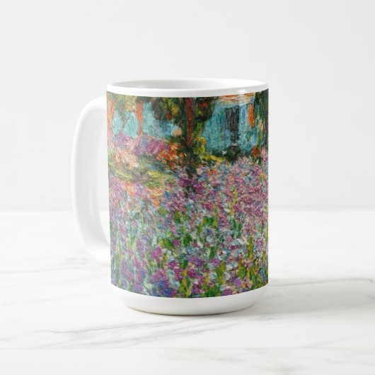 Monet Irises Tasse (Vorderseite Links)