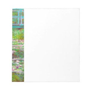 Monet Japanese Bridge and Water Lilies Notizblock