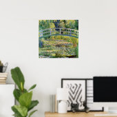 Monet Japanese Bridge mit Water Lilies Poster (Heimbüro)
