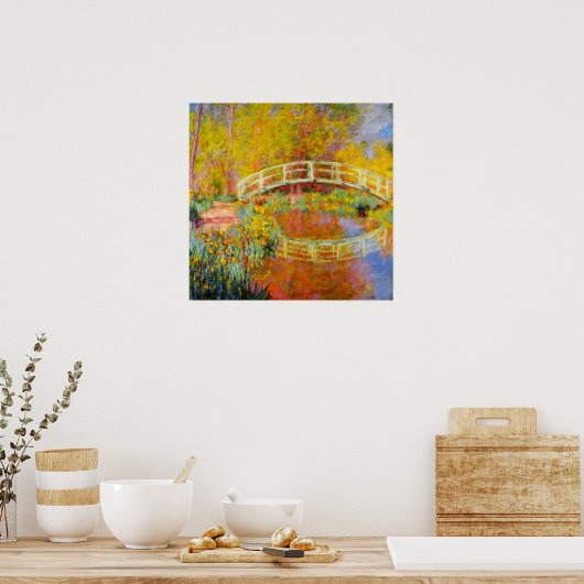 Monet Japanese Bridge Poster (Küche)