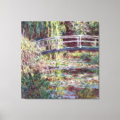 Monet Japanese Bridge Symphony in Rose Fine Art Leinwanddruck (Vorderseite)